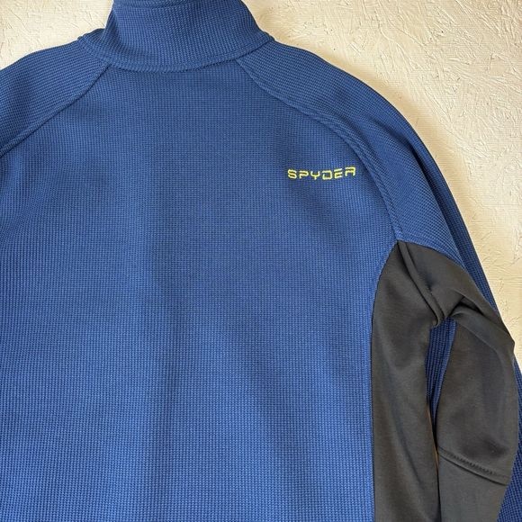 Spyder Men’s XL Blue Outbound 1/2 Zip Long Sleeve Pullover  Jacket - Picture 4 of 15